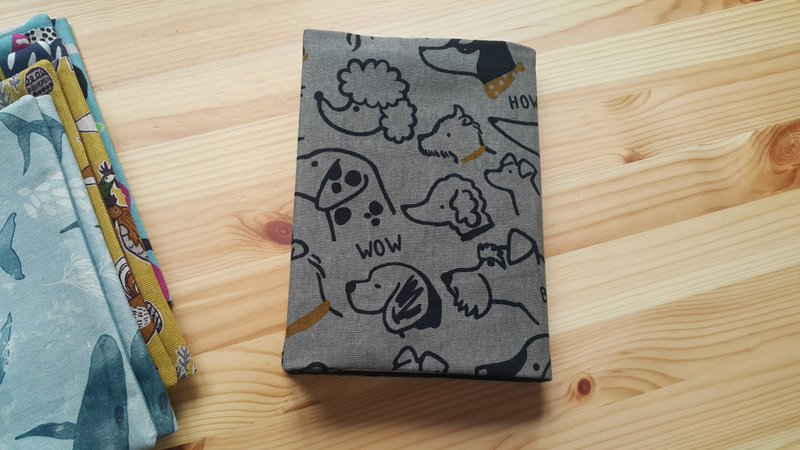 Dog collection 25K/A5/book clothes/manual clothes/handbook cover multifunctional exclusive cute models - Book Covers - Cotton & Hemp 