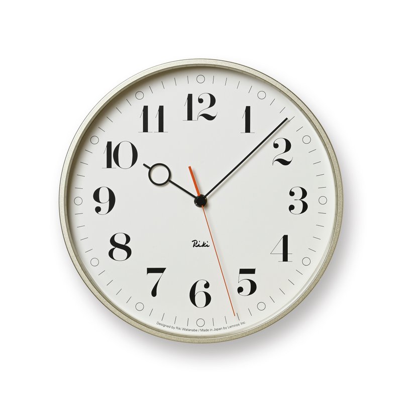 Lemnos Riki Ring Clock - Black - Clocks - Other Metals White