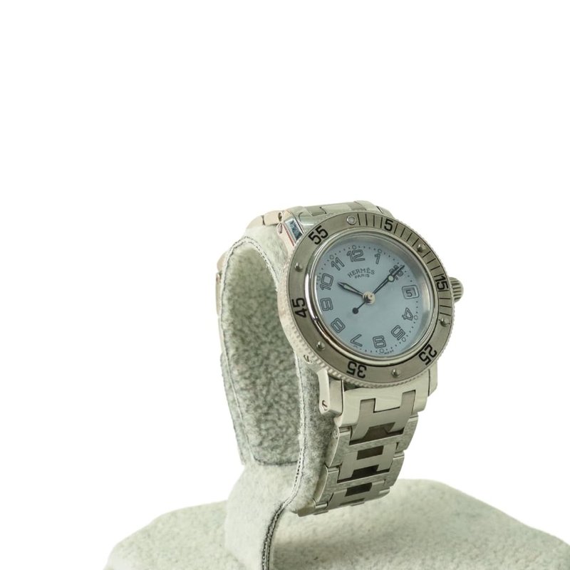 良品 エルメス クリッパー ダイバー CL5.210 時計 (01399) - 女錶 - 其他金屬 銀色