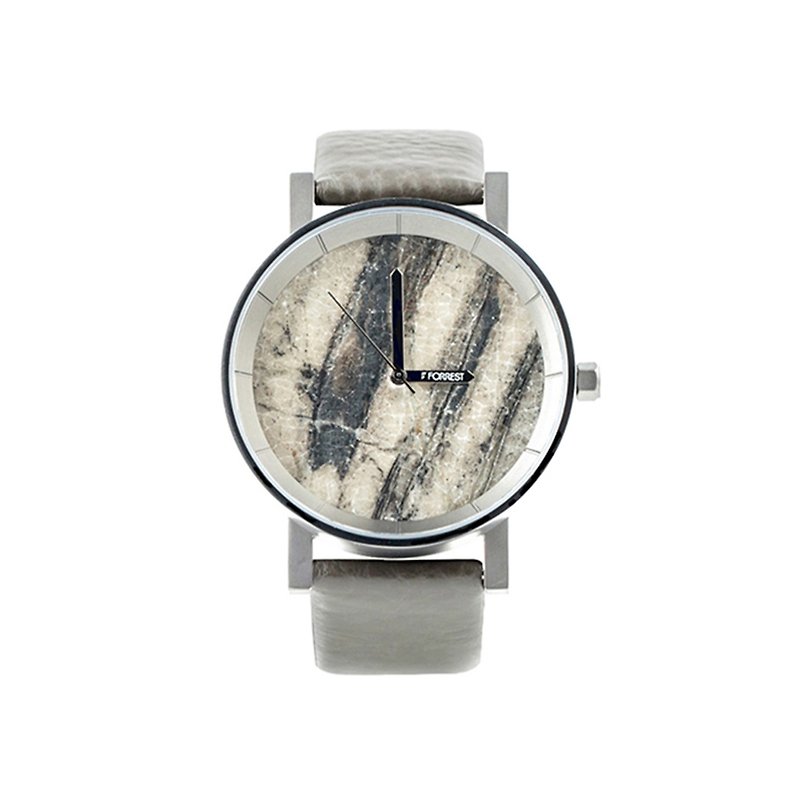 FORREST-[New] Grey Tree Stone S - นาฬิกาผู้หญิง - หนังแท้ สีเทา