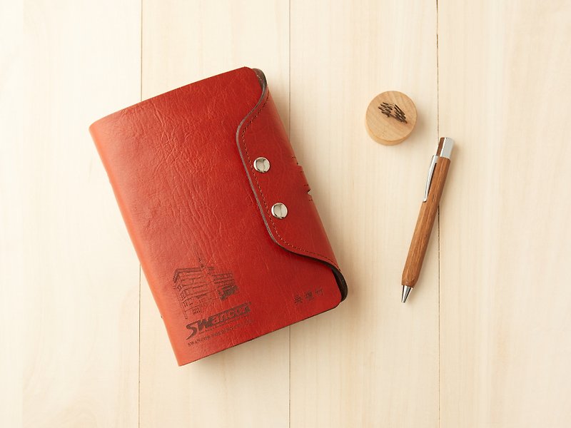 Look series: Brown leather 6-hole B6 loose-leaf notebook - สมุดบันทึก/สมุดปฏิทิน - หนังแท้ สีนำ้ตาล