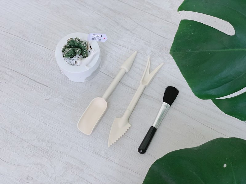 [Additional purchase] Planting tool set + gloves (for succulents/cactus) @JU多肉 - อื่นๆ - พลาสติก ขาว