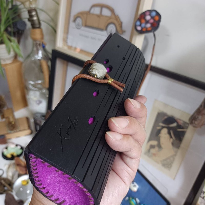 茉樂手盒/眼鏡盒/鉛筆盒/楊木/茉樂紫/專業職人風/風格文具 - 鉛筆盒/筆袋 - 木頭 紫色