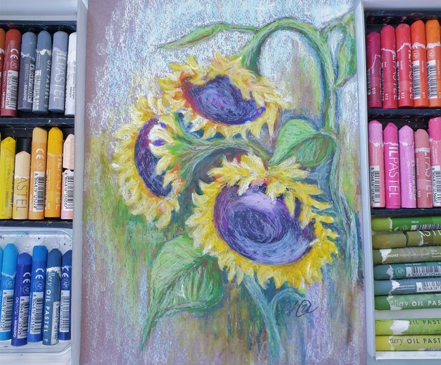 sunflower oil pastel