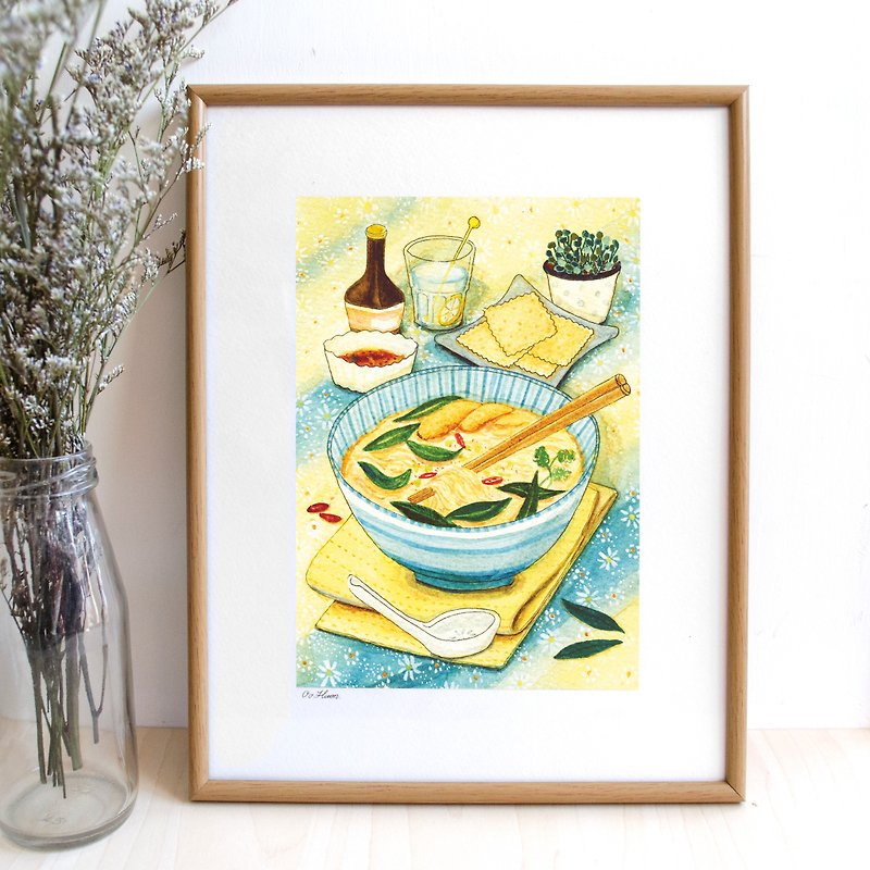 Thai food- illustrated print (frame is not included) - Posters - Paper 