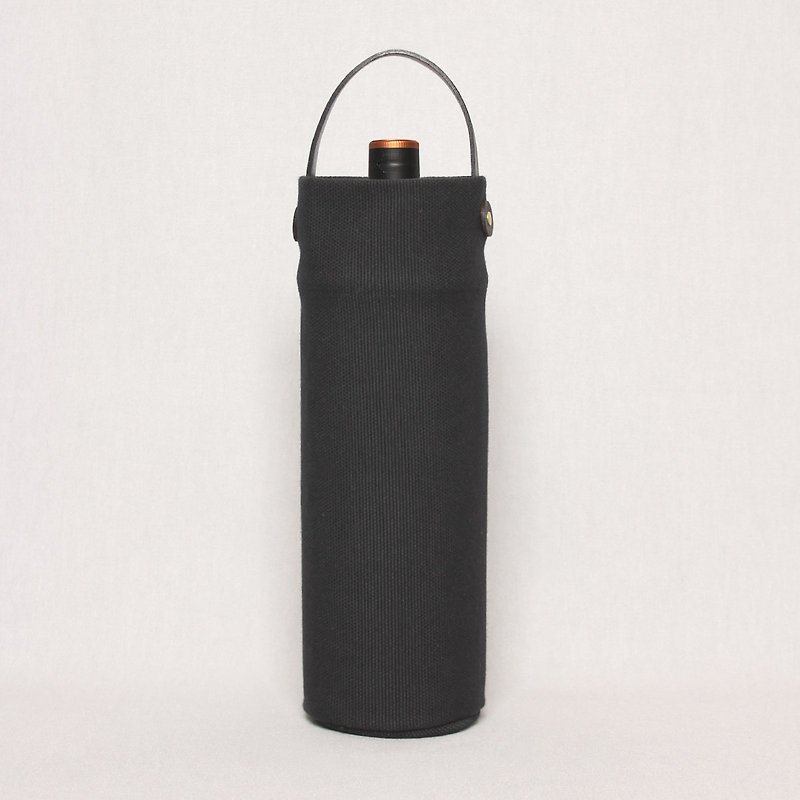 Kettle bag beverage bag mug bag wine bag - black - อื่นๆ - ผ้าฝ้าย/ผ้าลินิน สีดำ