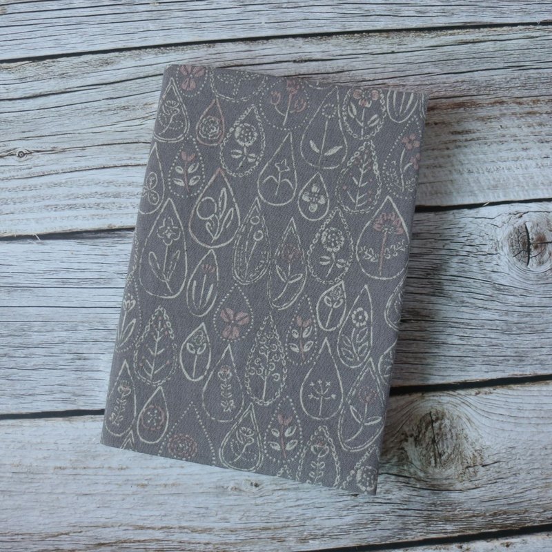 [Japanese flower] Book cover, book cover, cloth book cover, adjustable book cover, handmade book cover - ปกหนังสือ - ผ้าฝ้าย/ผ้าลินิน 