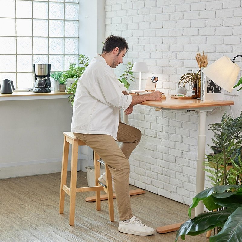 Mellow Forest Control Desk/Humanconnect Intelligent Solid Wood Lift Desk - โต๊ะอาหาร - ไม้ ขาว