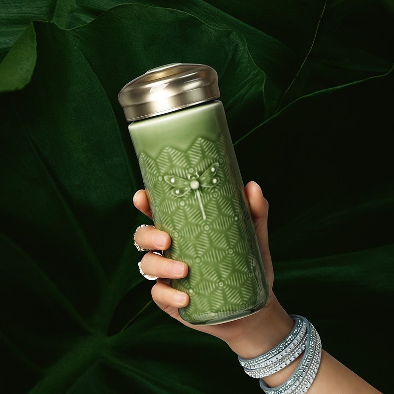 蜻投意合隨身杯 / 大 / 雙層 / 4色 330ml - 水瓶/水壺 - 瓷 多色