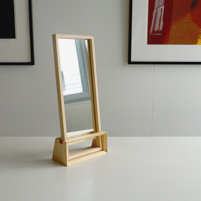 Stand Mirror / cedar - Storage - Wood Khaki