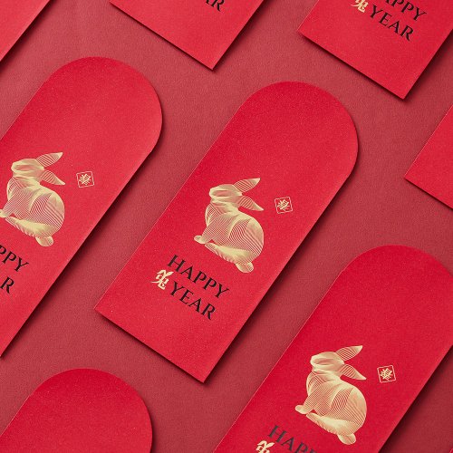 Year of the Rabbit Bronzing Red Packet / Happy Rabbit Year / 10pcs - Shop  paimeicard Chinese New Year - Pinkoi