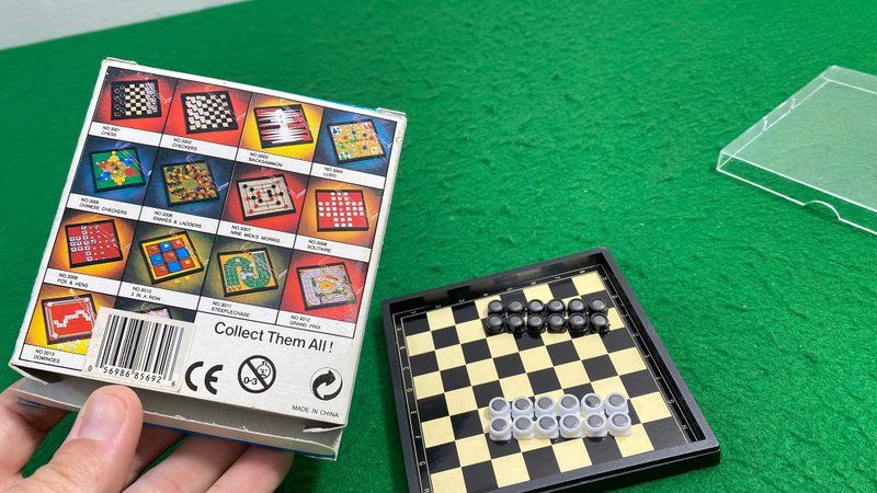 Magnetic Mini Checkers, Family Board Games Strategy & War Games,  Travel Chess - อื่นๆ - วัสดุอื่นๆ 