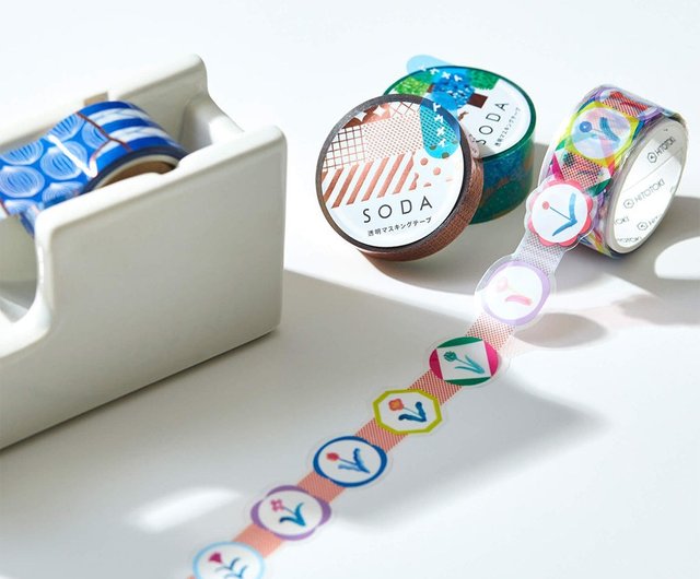 Rolling Cat SODA Transparent Sticker Tape Rolling Cat SODA Transparent Sticker Tape