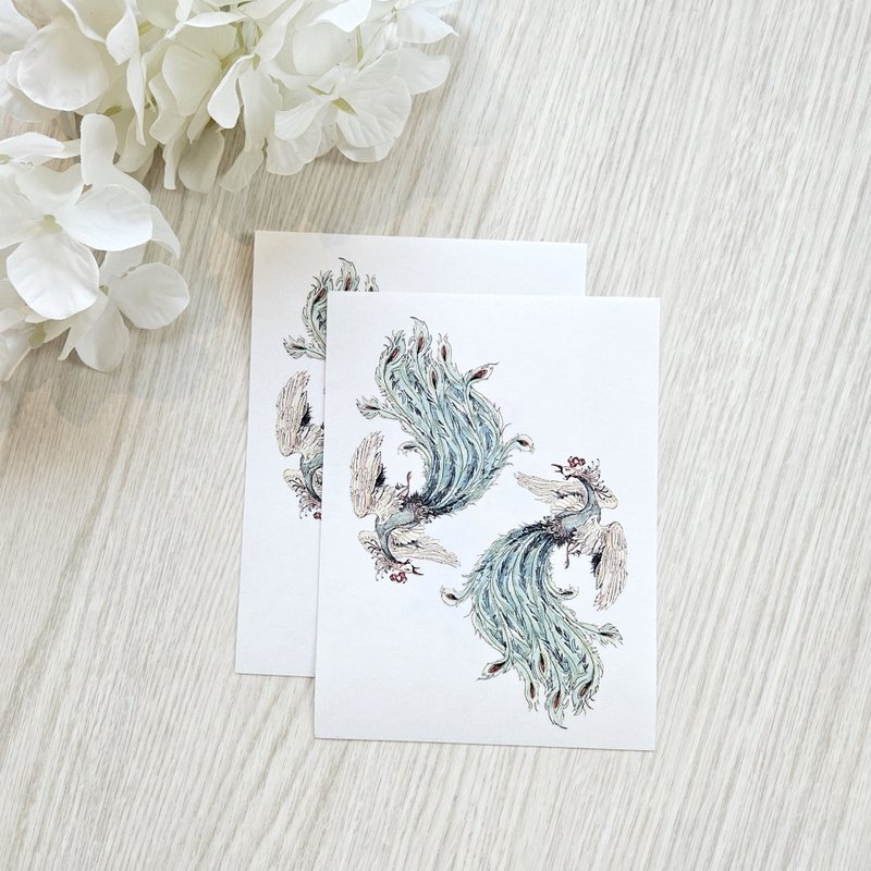 jin_oriental sticker_ phoenix - 貼紙 - 塑膠 