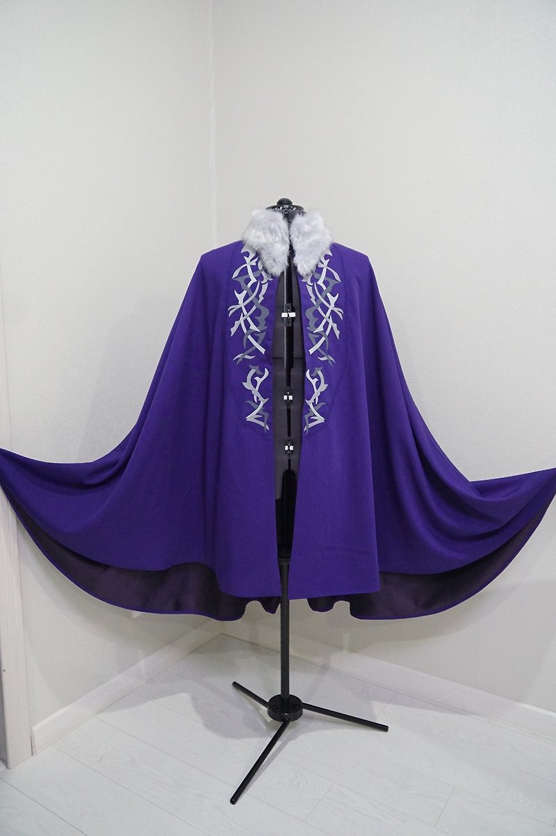 Grisha David Kostyk purple Durast cape - Shadow and Bone cosplay costume - 男裝外套/大衣 - 聚酯纖維 紫色