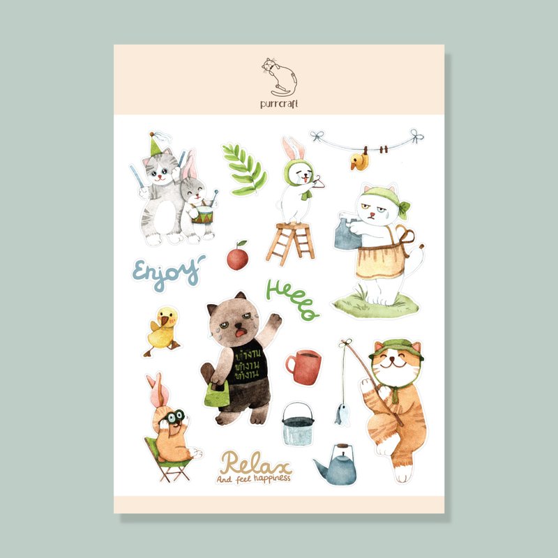 Summer themes Sticker set for Year of The Rabbit 2023 - Stickers - Paper Orange