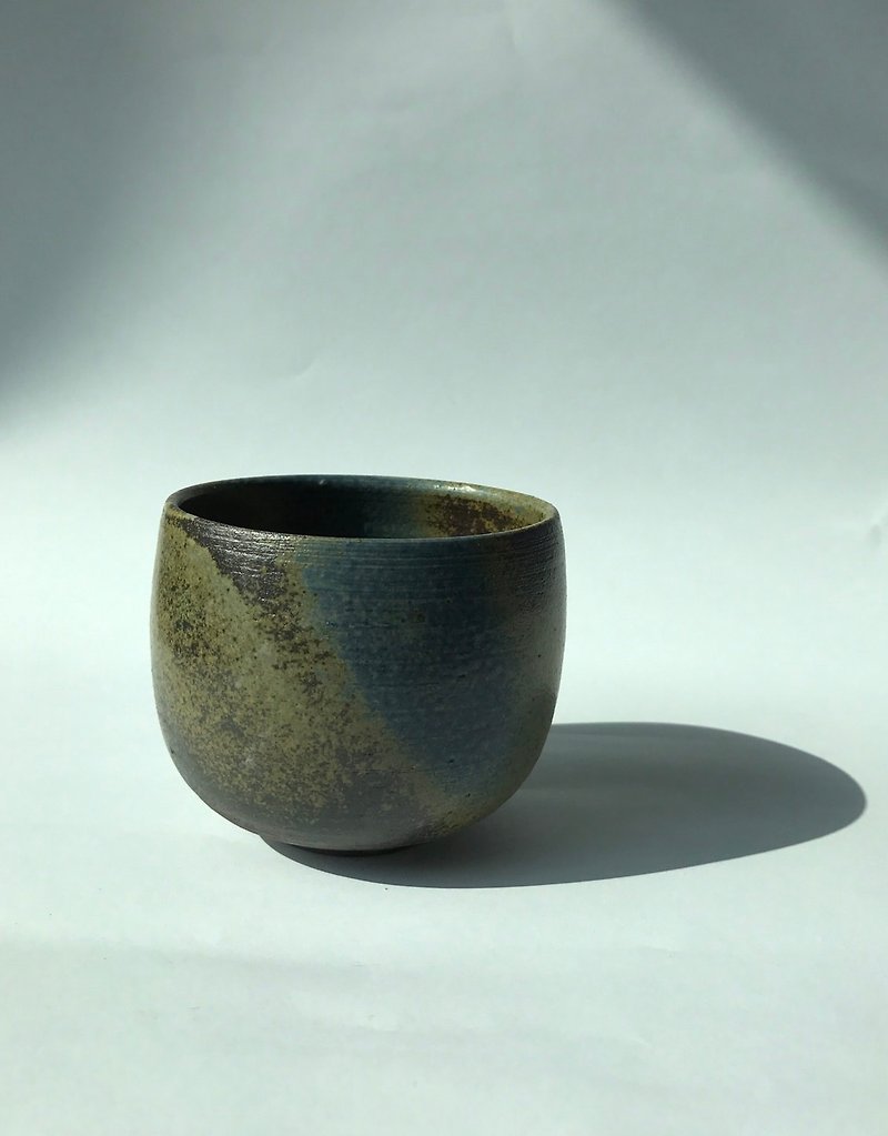 Copper blue cups (cup) - Teapots & Teacups - Pottery 