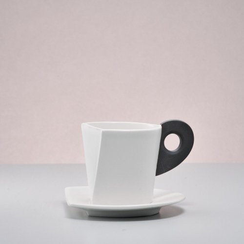 雙鴻陶坊 Shuang Hong Craft 逗點 │ Comma - 咖啡杯盤組(白瓷)
