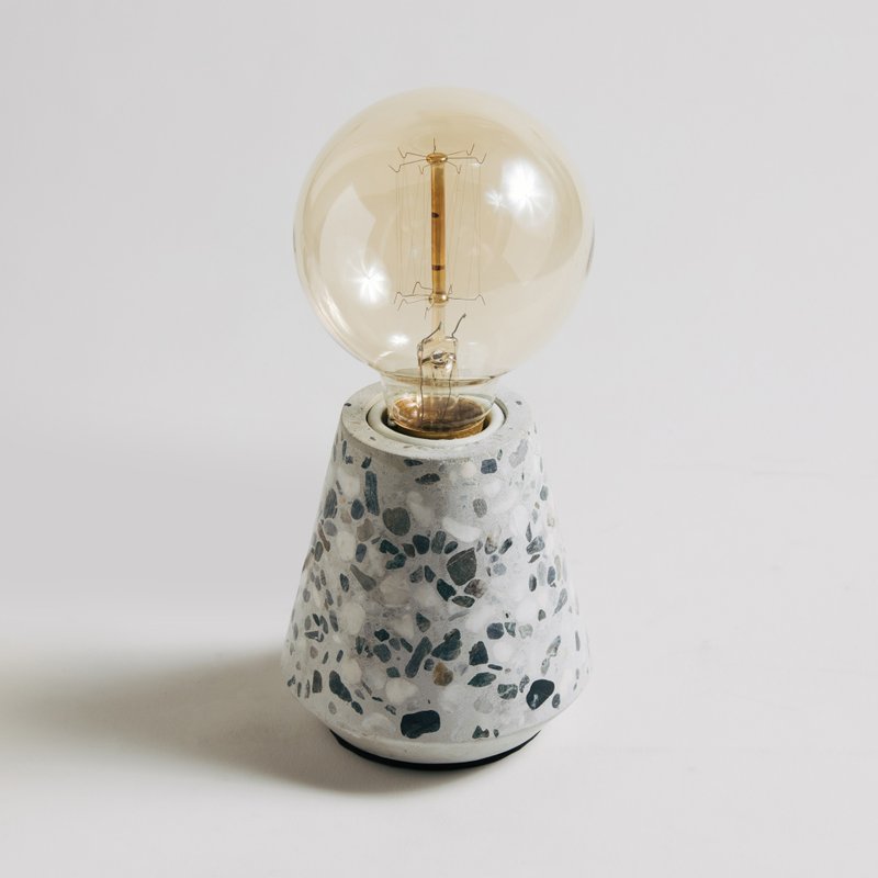 Stone Stone Table Lamp-S(Gray Primary Color)│Good Form‧Good Shape - โคมไฟ - ปูน สีเทา