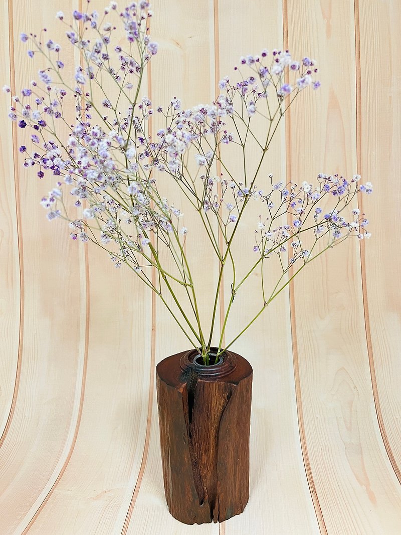 花梨木樹根 手工車製小花器 - 花瓶/花器 - 木頭 