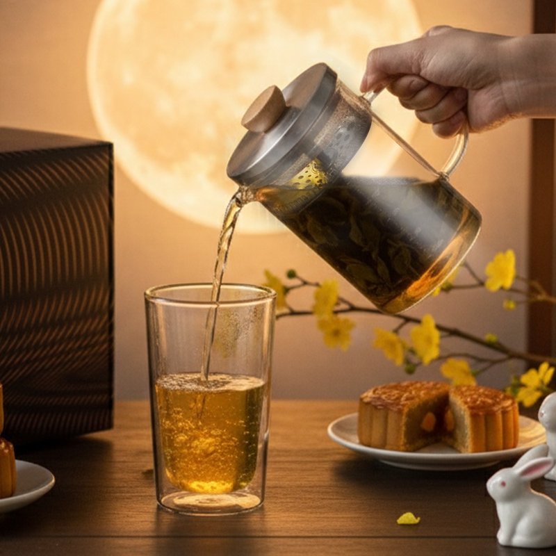Driver 中秋禮盒-映月拾光泡茶組 - 茶壺/茶杯/茶具 - 玻璃 