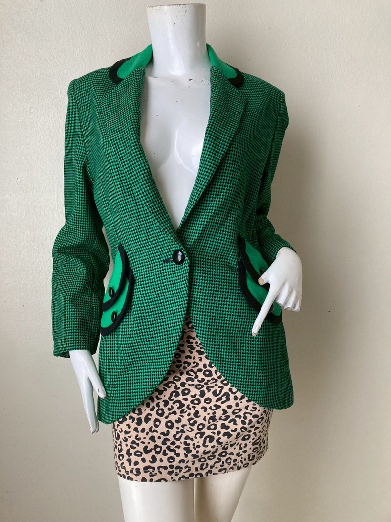 Vintage Karen Women Blazer Fashion Designer Jacket Size S - 女大衣/外套 - 羊毛 