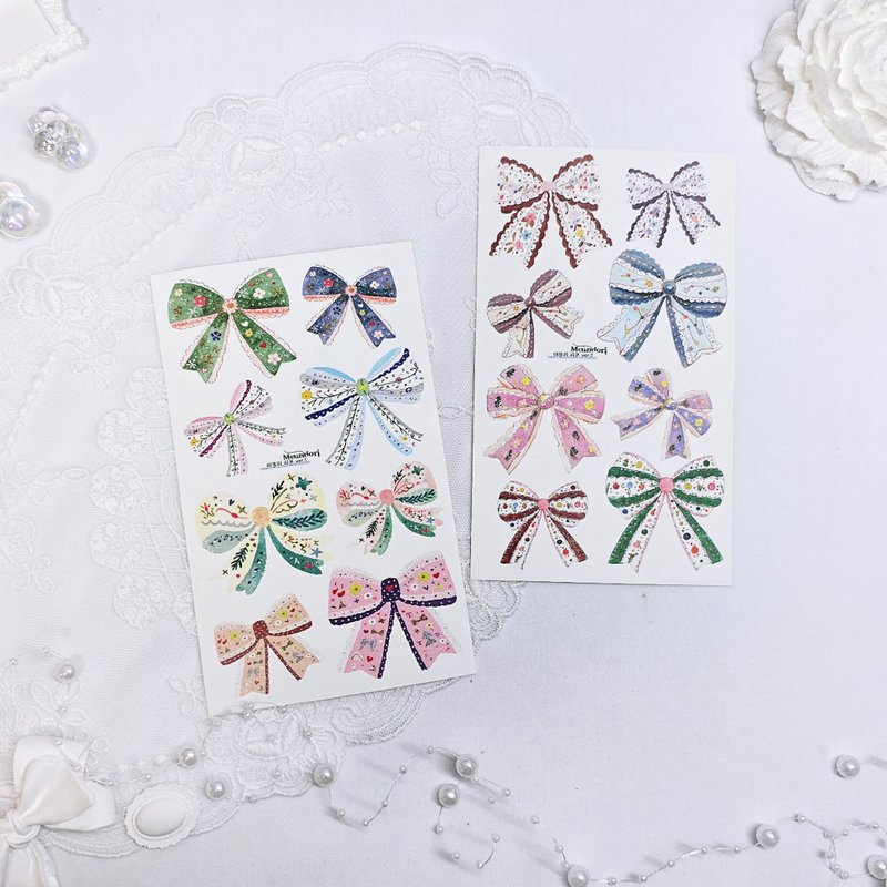 Lovely Ribbon paper sticker - สติกเกอร์ - กระดาษ 
