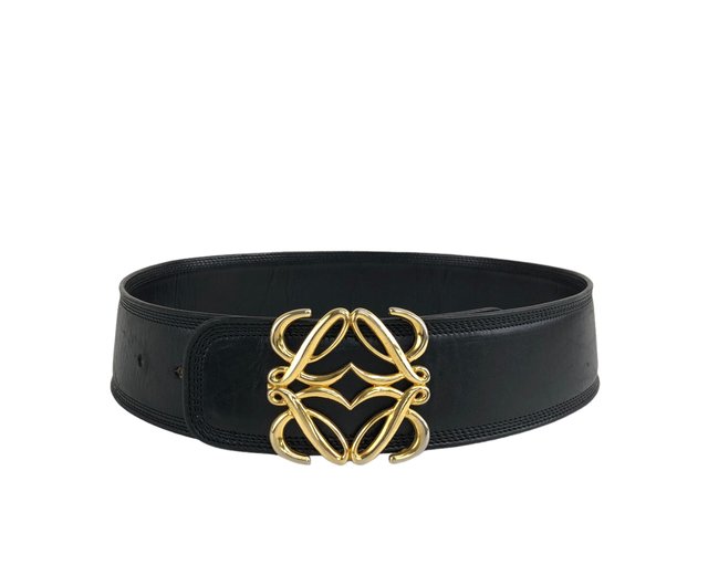 loewe ブラックレザー ベルト