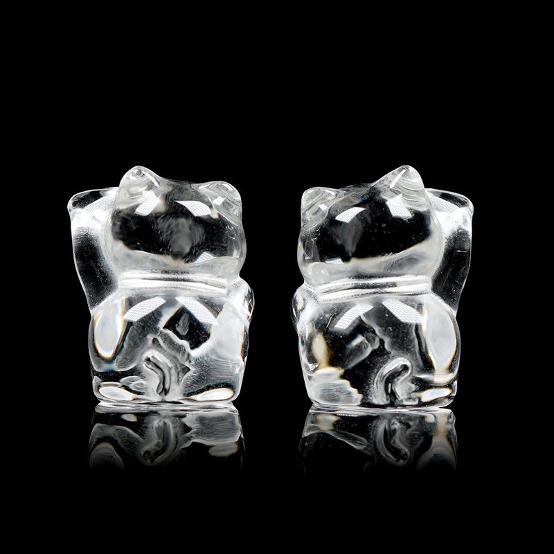 【正佳珠寶】白水晶 招財招福 招財貓 白水晶雕刻 - 其他 - 半寶石 多色