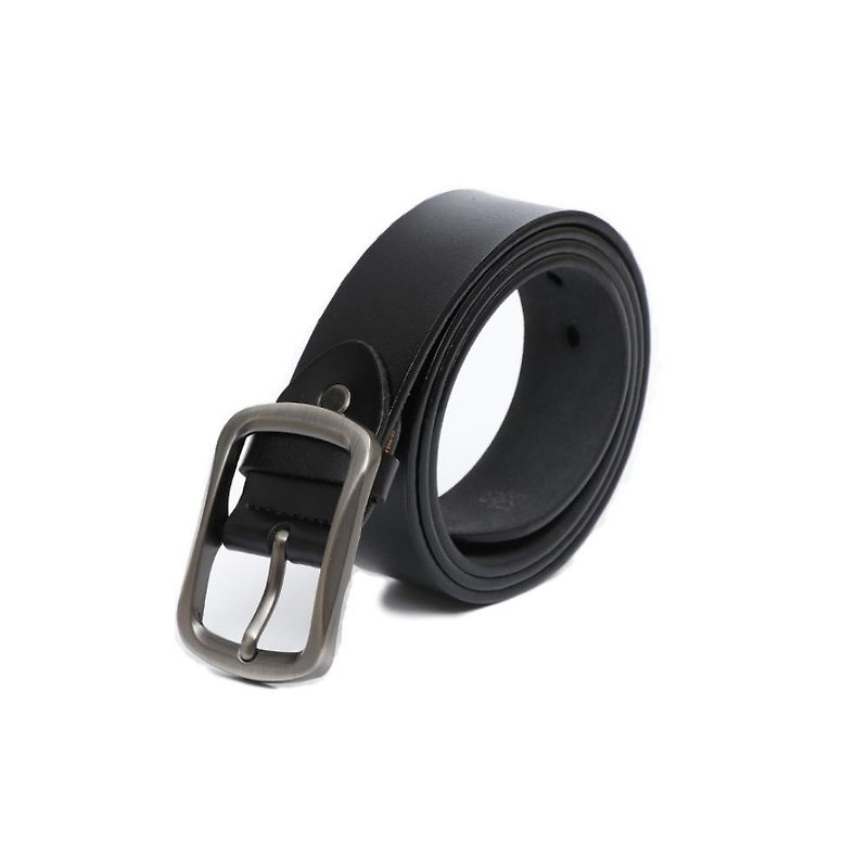 Kings Collection Black Genuine Leather Belt KCBELT1010 Black - Belts - Genuine Leather Black