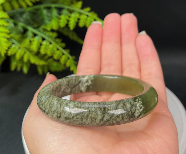 Spinach sale jade bangle