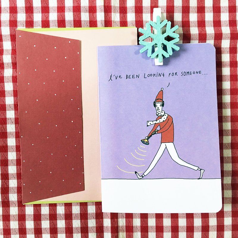 ✿MacaronのTOEマカロンつま先✿誰かあなたのような/クリスマスカード（封筒付き） - カード・はがき - 紙 