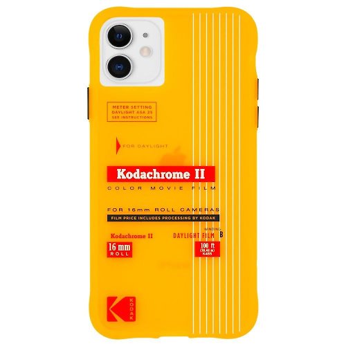 Case-Mate 【清貨價】 11 系列 Kodak 黃色外殼Kodachrome底片手機殼