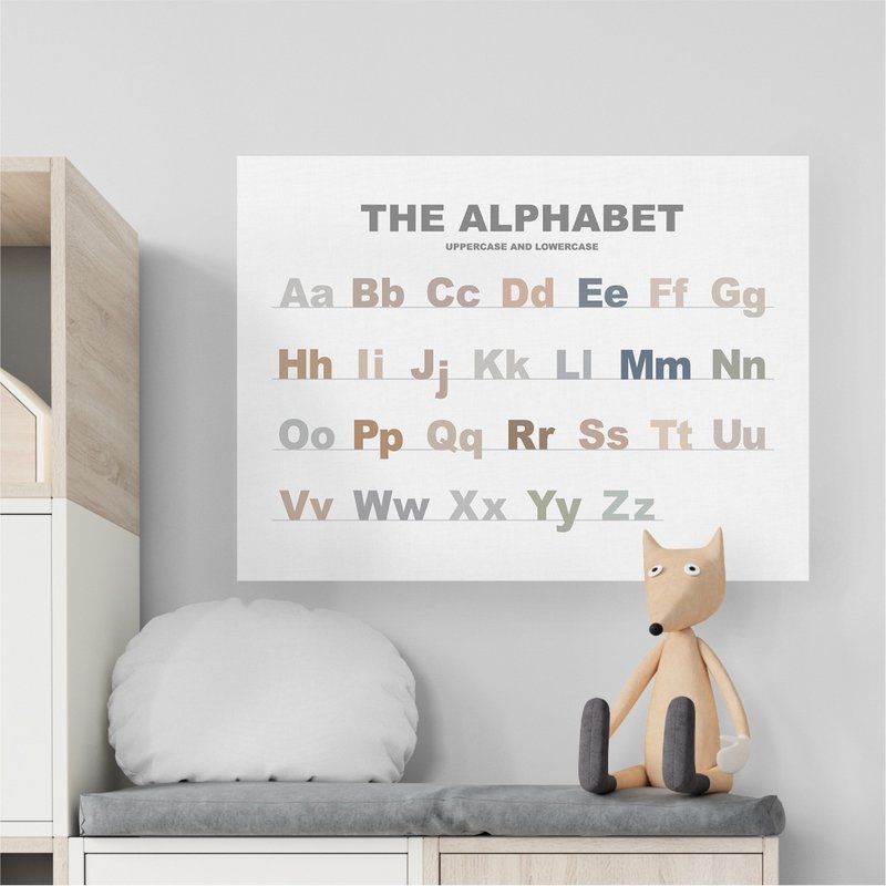 ABC alphabet hanging cloth - โปสเตอร์ - เส้นใยสังเคราะห์ 