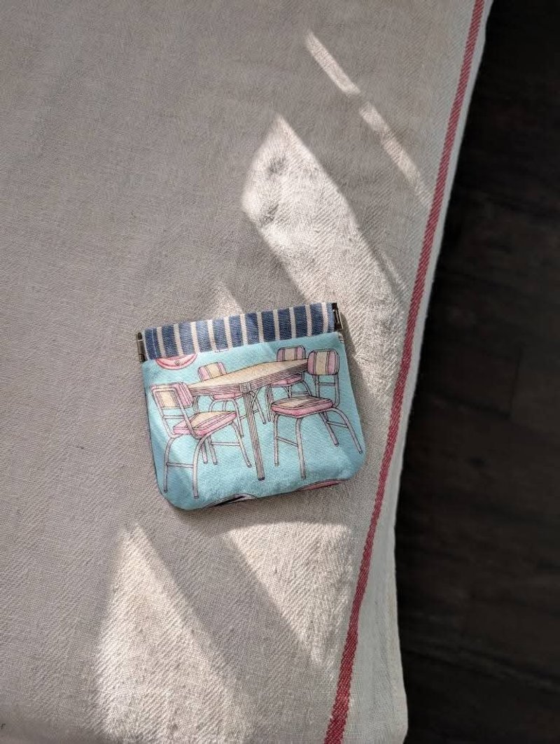 がま口ポーチ - コインケース・小銭入れ - コットン・麻 