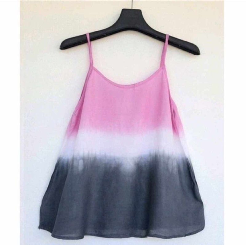 Tie-dyed singlet shirt - Women's Tops - Other Materials 
