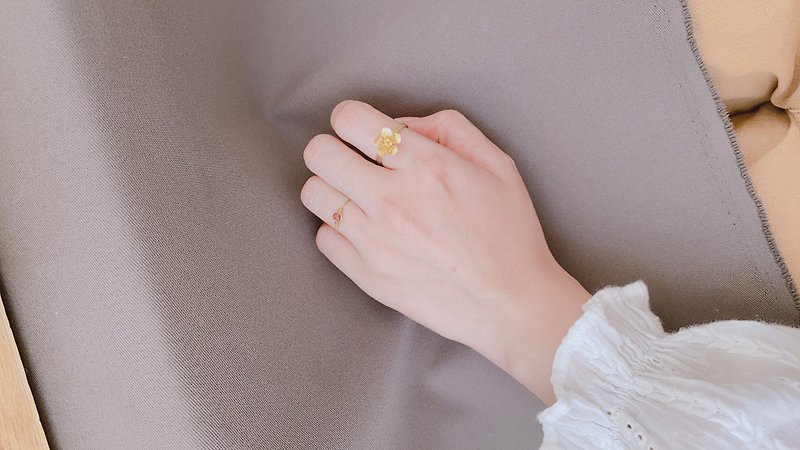 手工黃銅戒指/活動式 - 戒指 - 銅/黃銅 金色