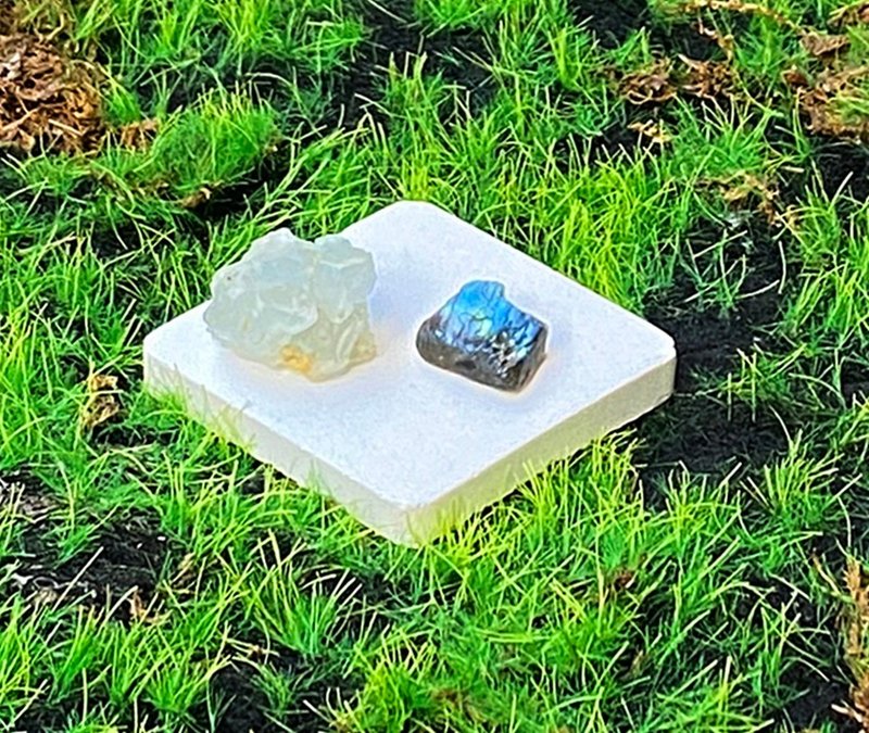 天青石晶花 拉長石 | 招財開運 療癒  | 入厝 禮品 快速出貨 - 擺飾/家飾品 - 水晶 多色