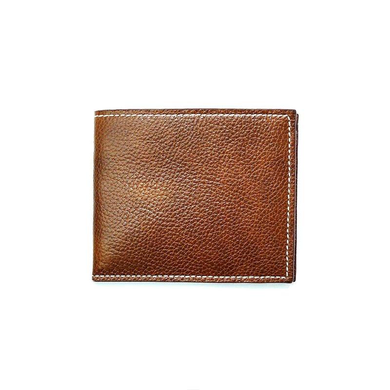 Brown leather CLEE clip - กระเป๋าใส่เหรียญ - หนังแท้ สีนำ้ตาล