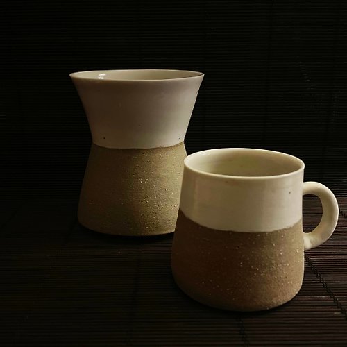 土土實驗 tootoo_ceramic 手捏絞胎陶瓷餐具系列 - 輕巧陶杯 - 大 (約250ml)