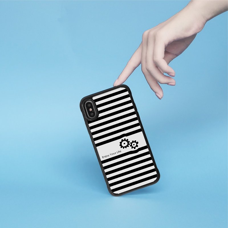 Black White Striped Zebra iPhone case for 14, 13 ,13 Pro,12,12 mini,11,SE3 case - เคส/ซองมือถือ - พลาสติก ขาว
