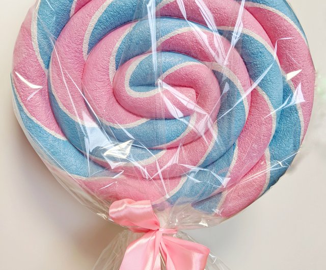 Giant fake lollipop - Babyshower lollipop - Candyland decor Pink and blue  candy - Shop Decorukami Baby Accessories - Pinkoi