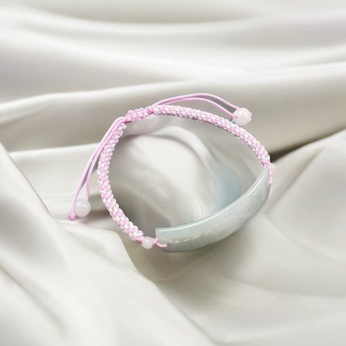 瓔珞珠寶盒 E.L.Jewelry Box 冰糯種翡翠無事牌編織手鍊 | 天然緬甸玉翡翠A貨