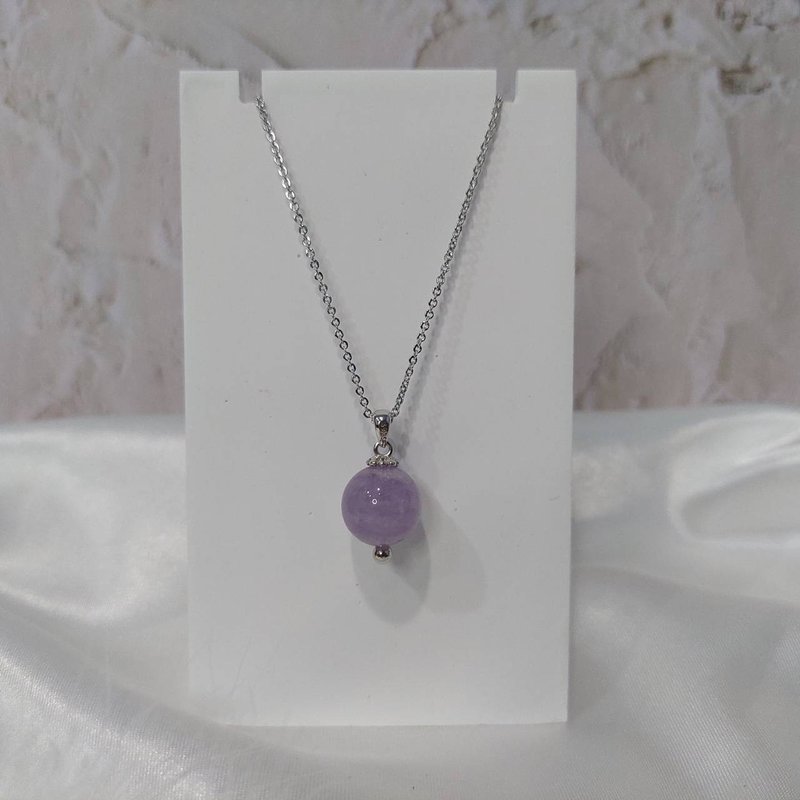 natural amethyst necklace - สร้อยคอ - เครื่องเพชรพลอย สีม่วง