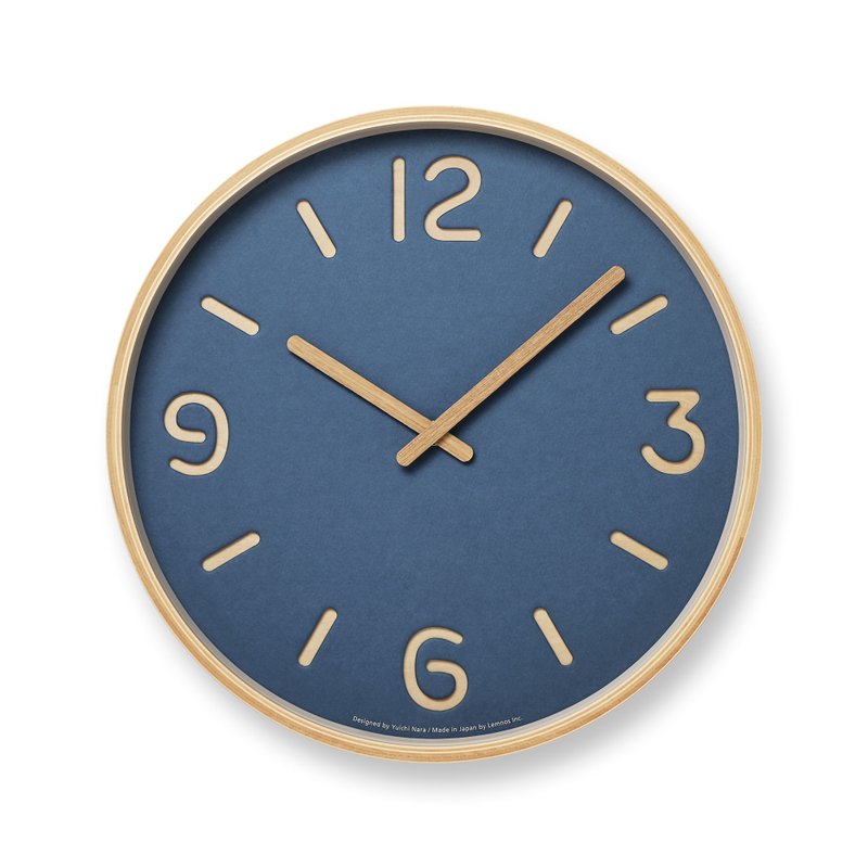 Lemnos Thomson Paper 時鐘 - 藍 - 時鐘/鬧鐘 - 木頭 藍色