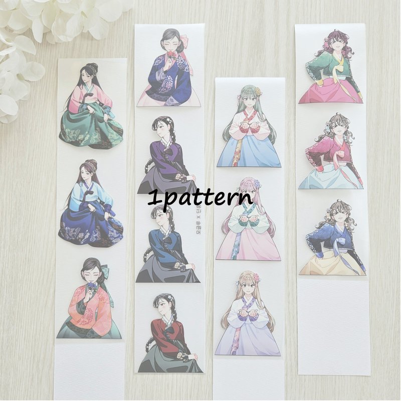 mogloo_Masking tape_Oriental_hanbok_mogloo's tape v3 1pattern - 貼紙 - 塑膠 