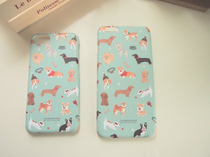 Dogs iPhone 7 Plus/ 6 Plus/ 6S Plus - เคส/ซองมือถือ - พลาสติก สีน้ำเงิน