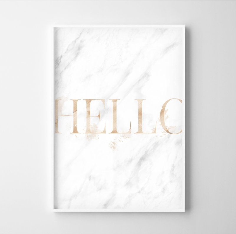 HELLO print customizable posters - Posters - Paper 