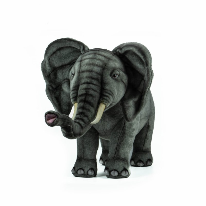 Hansa 6081-elephant seat - ตุ๊กตา - วัสดุอีโค สีเทา