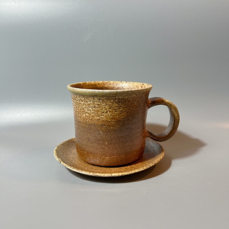 Wood-fired coffee cup set/flower tea cup set/handmade by Xiao Pingfan - ถ้วย - ดินเผา 